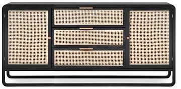 Комод Jade black широкий