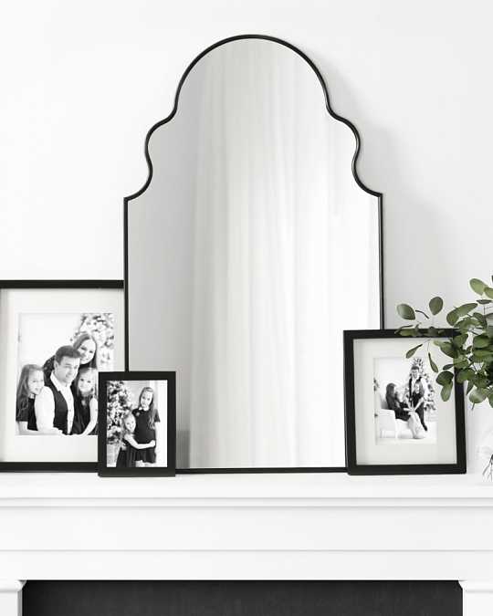 купить зеркало в чёрной раме "шифа"