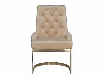 Стул велюровый 76AR-6210GOLD-BG