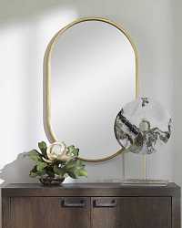 Золотое настенное зеркало "Хоггарт"