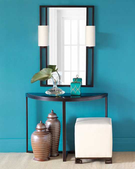 купить черное зеркало с бра "дуглас"