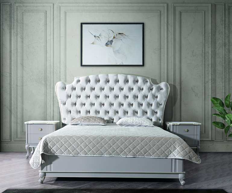 Прикроватная тумба "Мия" платина