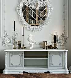 Тумба под ТВ Грация, белый