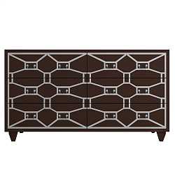 Комод 6 ящиков Emerald шоколадный