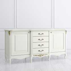 Комод широкий 4 ящика Atelier gold