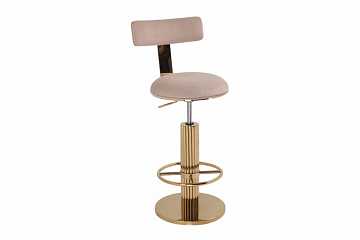 Стул барный Вивиан, светло-серый