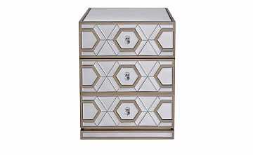 Тумбочка зеркальная Garda с ящиками