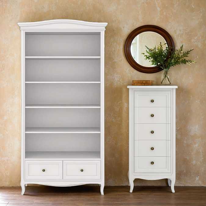 Стеллаж широкий Majessa White