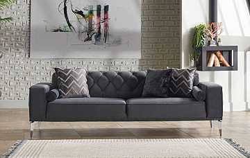 Диван трехместный Loretto black