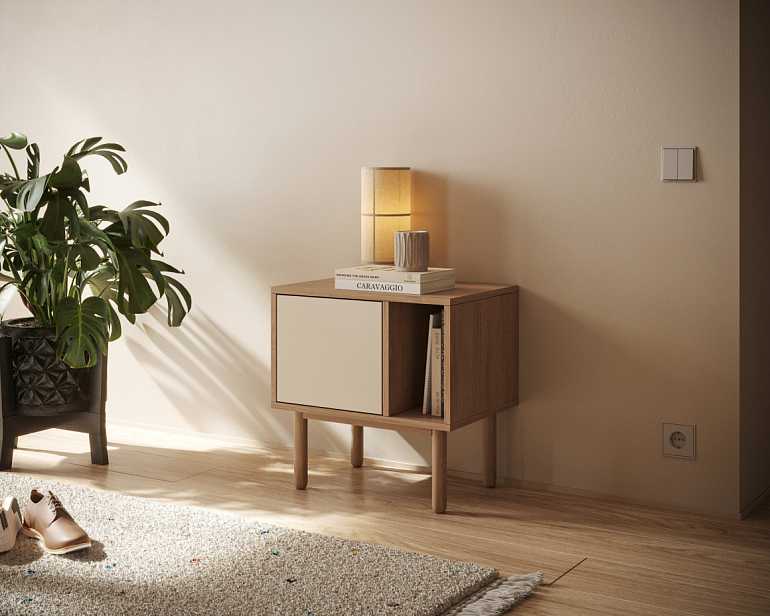 купить тумбочка alice с дверкой