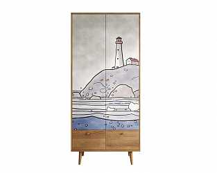 Шкаф двухстворчатый "Berber" (51 принт)