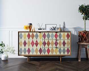 Комод Bruni с ящиками и дверкой, BR-02P