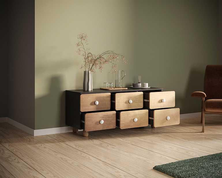 купить тумба под тв split с шестью ящиками