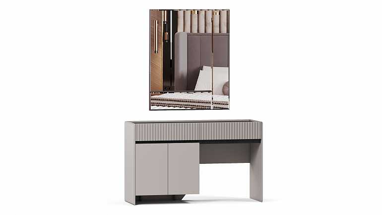 Туалетный столик "Адель" с зеркалом и пуфом