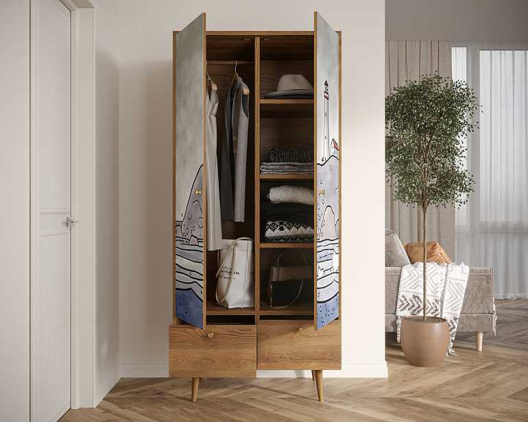 купить шкаф двухстворчатый "berber" (51 принт)