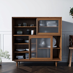 Буфет Bruni с витражными стеклами