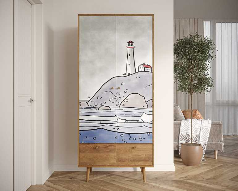 купить шкаф двухстворчатый "berber" (51 принт)