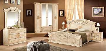 Спальный гарнитур Рома, 4-дв. шкаф, бежевый