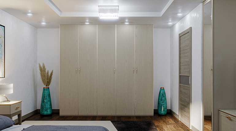 Шкаф 5-дверный Palmari с алюминиевым профилем P5640