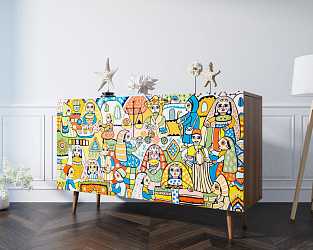 Комод "Berber" три дверки (1 принт)