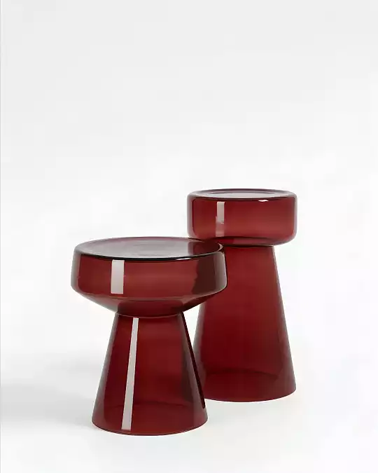 купить бордовый приставной столик "флумс" малый