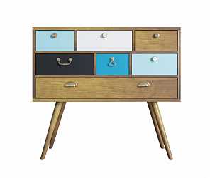 Комод на высоких ножках Aquarelle