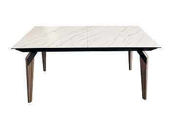 Стол обеденный раскладной Лацио, белый