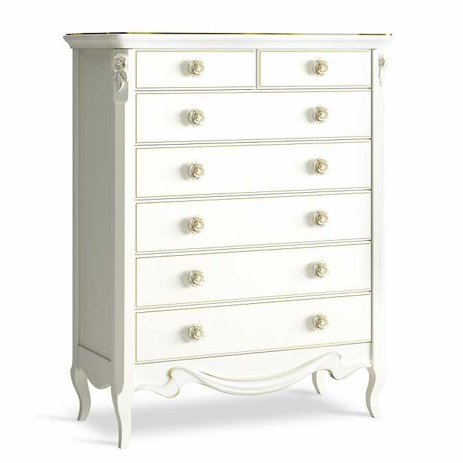 Комод Romantic Golden Rose 7 ящиков