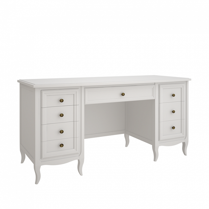 Cтол письменный двухтумбовый Majessa White