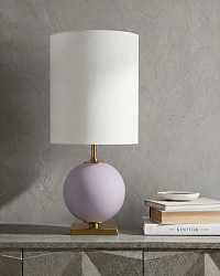 Лиловая настольная лампа "Иветт"