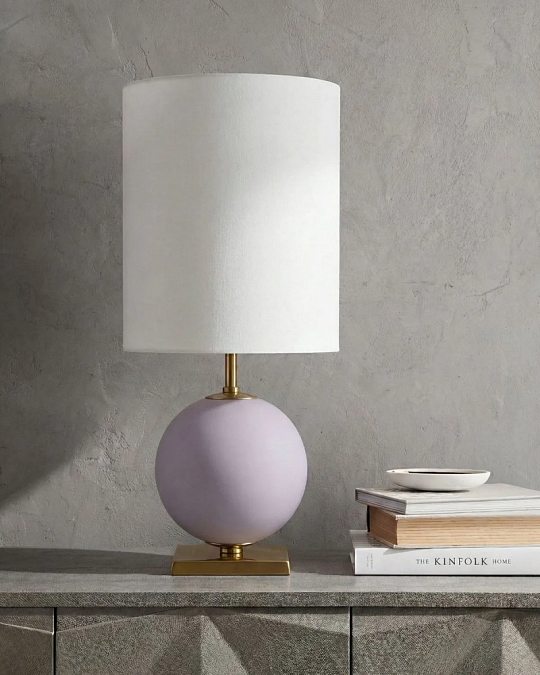 купить лиловая настольная лампа "иветт"