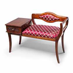 Банкетка с выдвижным ящиком Zzibo mobili, арт.122 орех