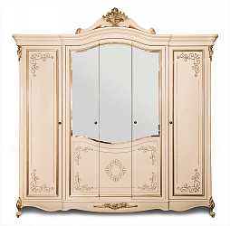 Шкаф пятидверный "Оливия" крем