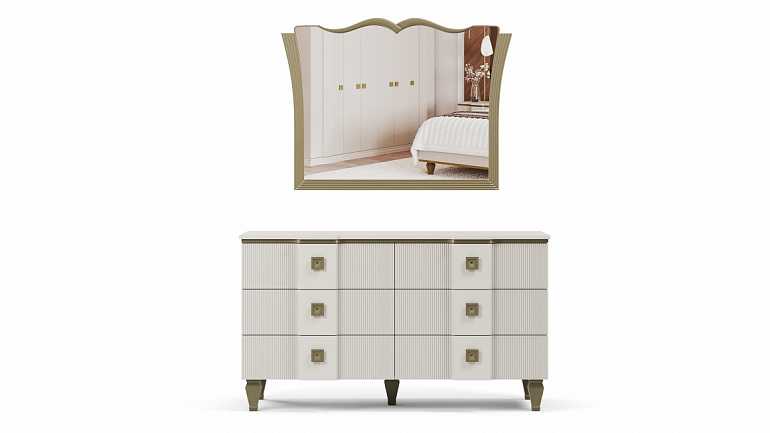 Комод с зеркалом "Каролина"