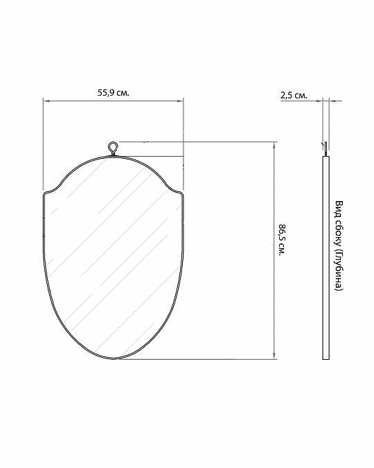 купить настенное зеркало "руан"