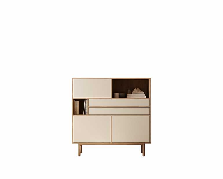 купить комод alice с тремя дверками и двумя ящиками