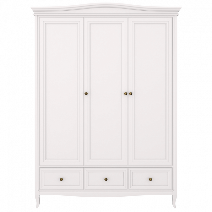 Шкаф 3-дверный Majessa White