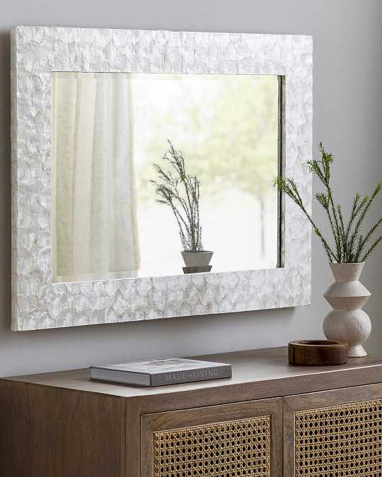 купить зеркало в раме из перламутра "брандо"