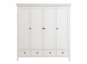 Шкаф 4-дверный Tesoro White