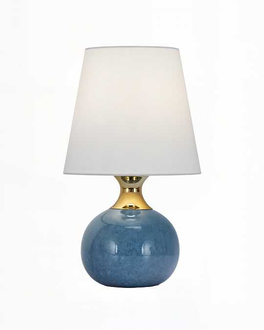 купить настольная лампа "бенсон" с синим керамическим основанием