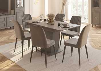 Стул обеденный Виктория серый