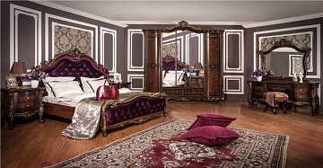 Спальня "Росселла" корень дуба 5-дв. шкаф