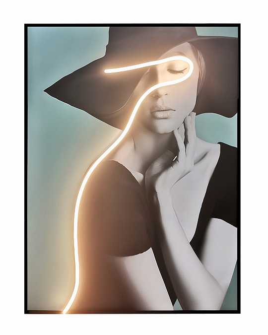 купить интерьерное панно "neon – i"