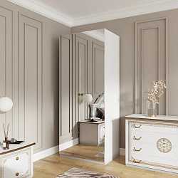 Шкаф двухдверный Грация зеркальный, золото