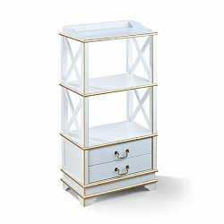 Этажерка Zzibo mobili, арт.40 белый с золотом