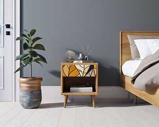 Тумбочка "Berber" с открытой полкой (08 принт)