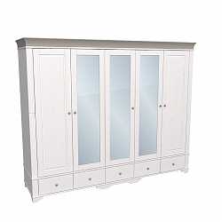 Шкаф 5-дверный Бейли антрацит 88345