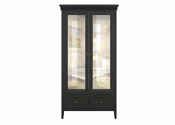 Витрина 2-дверная Tesoro Black