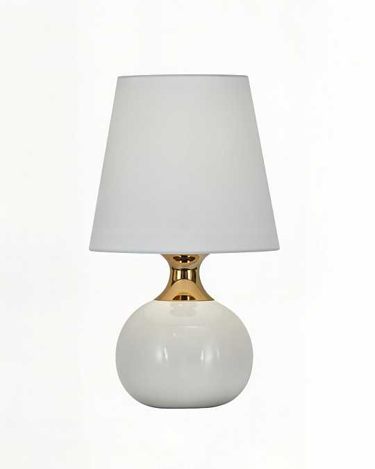 купить настольная лампа "бенсон" с бежевым керамическим основанием