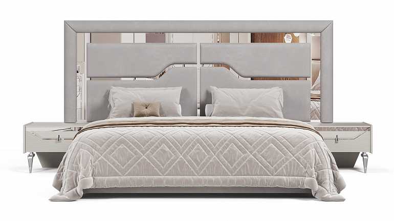 Спальный гарнитур "Стиль" silver